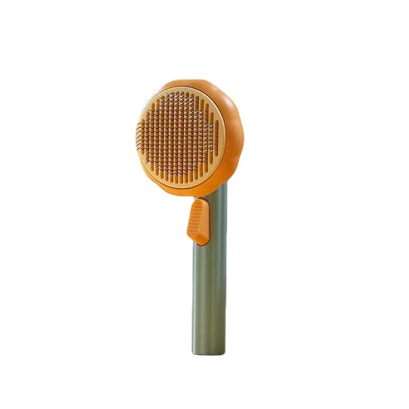 Pumpkin Pet Grooming Brush Pain-Free Bristles for Shedding