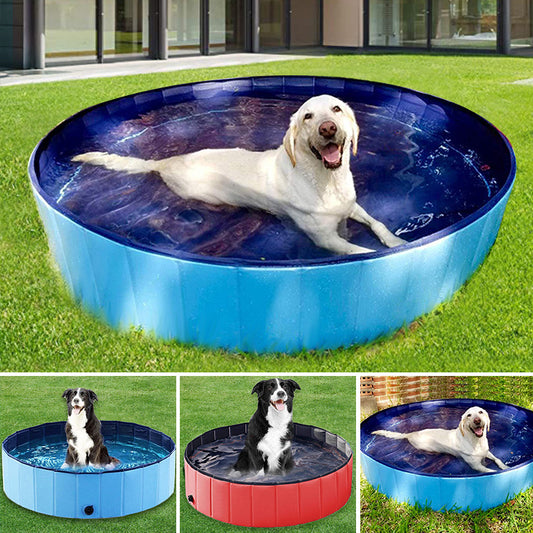 Collapsible Dog Pool Folding Pet Bathtub Convenient Outdoor Pool