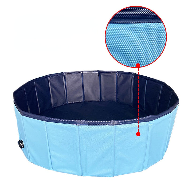 Collapsible Dog Pool Folding Pet Bathtub Convenient Outdoor Pool